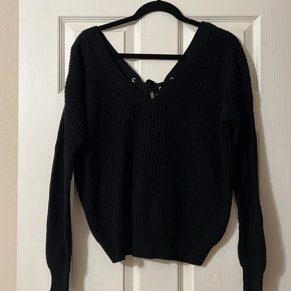 RD Style Back Ribbon Sweater - Picture 3 of 5